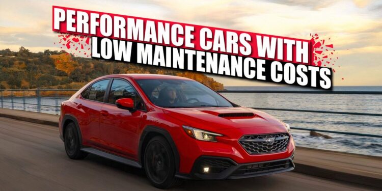 12 Performance Cars With The Lowest Maintenance Costs In 2024